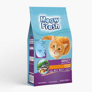 ( Sea Food ) Meow Fresh Dry Cat Food Classic  (450 gm )