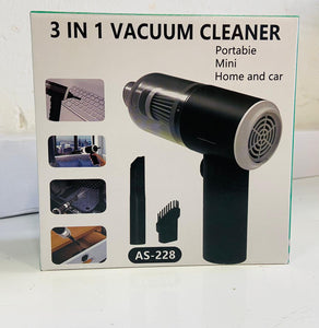 AS 228 - 3 In 1 Portable Vacuum Cleaner, vacuum for car - vacuum for home - duster